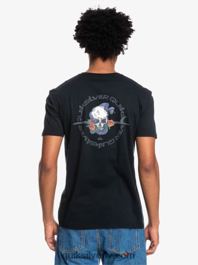 vīriešiem Quiksilver ārpus ceļa - t-krekls melns 88064R1818