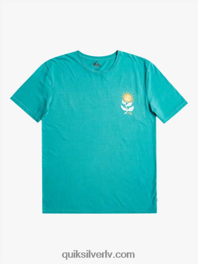 vīriešiem Quiksilver saules ziedēšanas t-krekls Bretaņas zilā 88064R1021