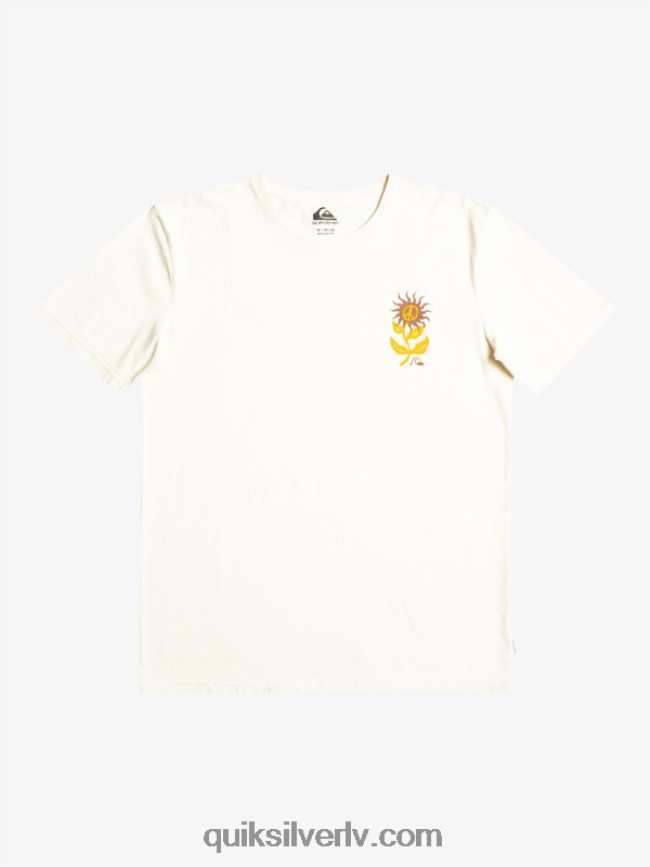 vīriešiem Quiksilver saules ziedēšanas t-krekls bērzs 88064R1020