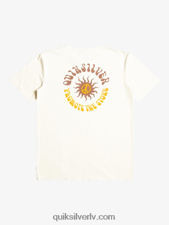 vīriešiem Quiksilver saules ziedēšanas t-krekls bērzs 88064R1020