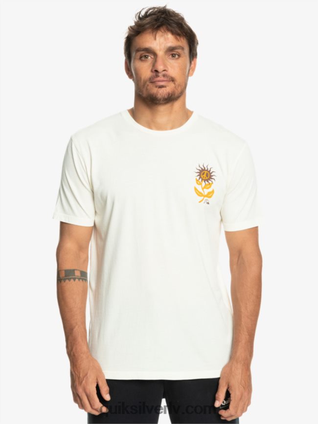 vīriešiem Quiksilver saules ziedēšanas t-krekls bērzs 88064R1020