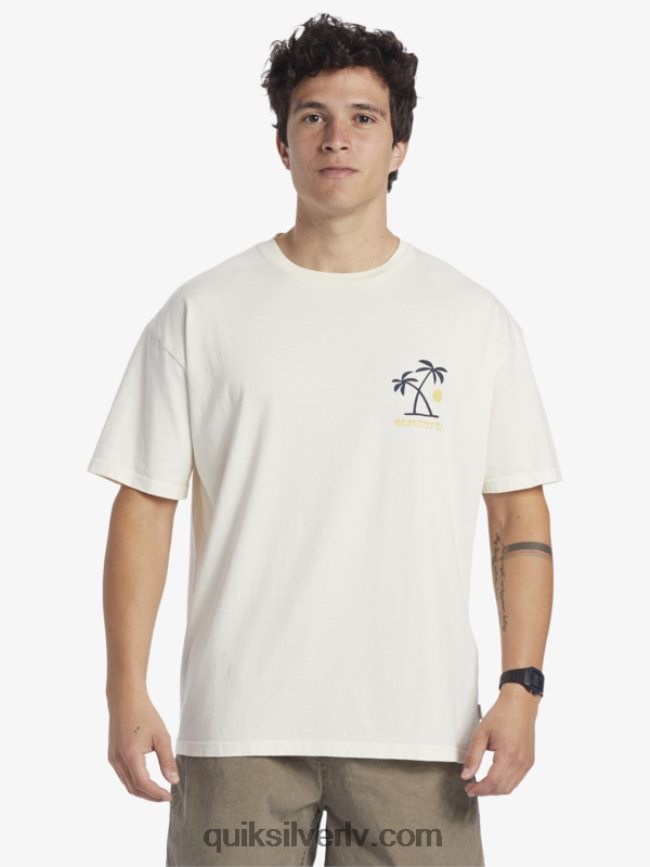 vīriešiem Quiksilver saulrieta rituālu t-krekls bērzs 88064R391