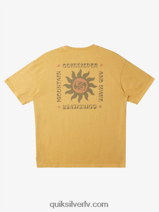 vīriešiem Quiksilver saulrieta rituālu t-krekls dzeltenums dzeltens 88064R390