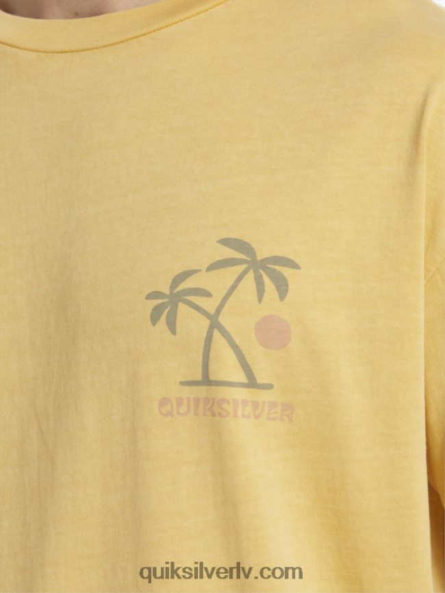 vīriešiem Quiksilver saulrieta rituālu t-krekls dzeltenums dzeltens 88064R390