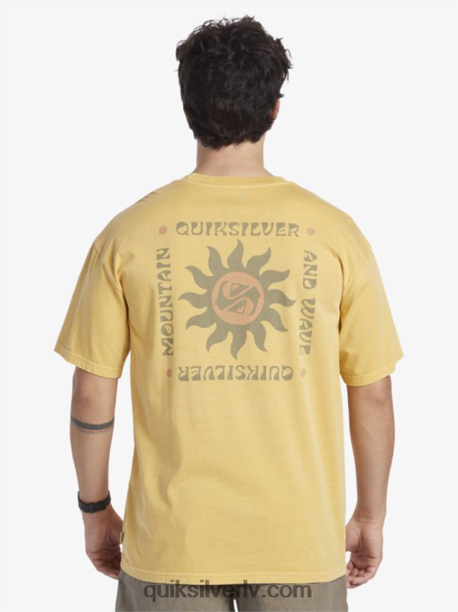vīriešiem Quiksilver saulrieta rituālu t-krekls dzeltenums dzeltens 88064R390