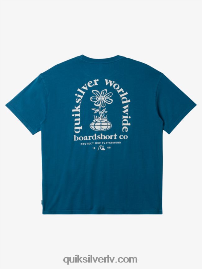 vīriešiem Quiksilver skaidra prāta t-krekls marokas zils 88064R742
