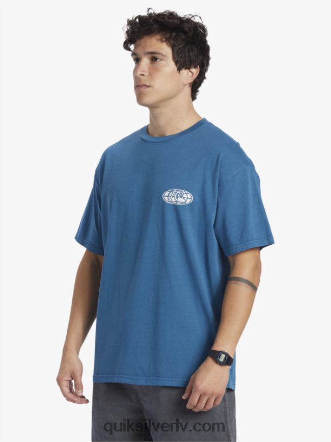 vīriešiem Quiksilver skaidra prāta t-krekls marokas zils 88064R742