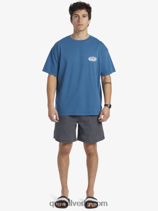 vīriešiem Quiksilver skaidra prāta t-krekls marokas zils 88064R742