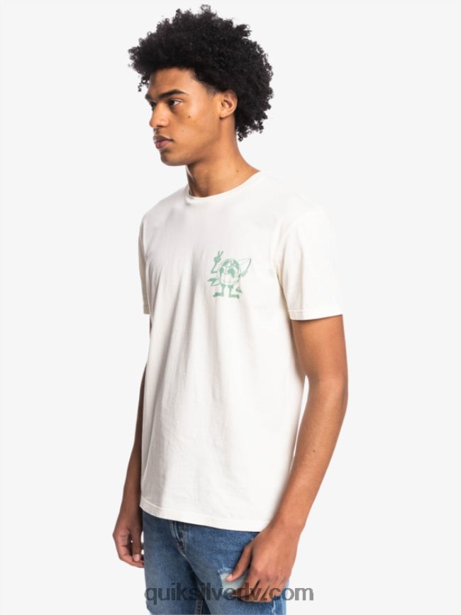 vīriešiem Quiksilver slēpto ziņojumu t-krekls bērzs 88064R1762