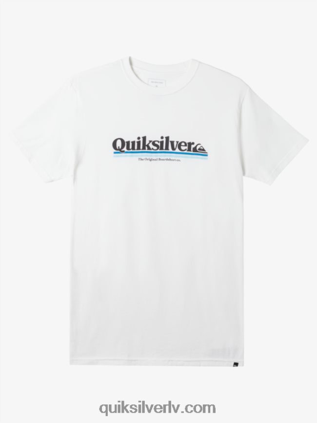 vīriešiem Quiksilver starp līnijām t-krekls balts 88064R978