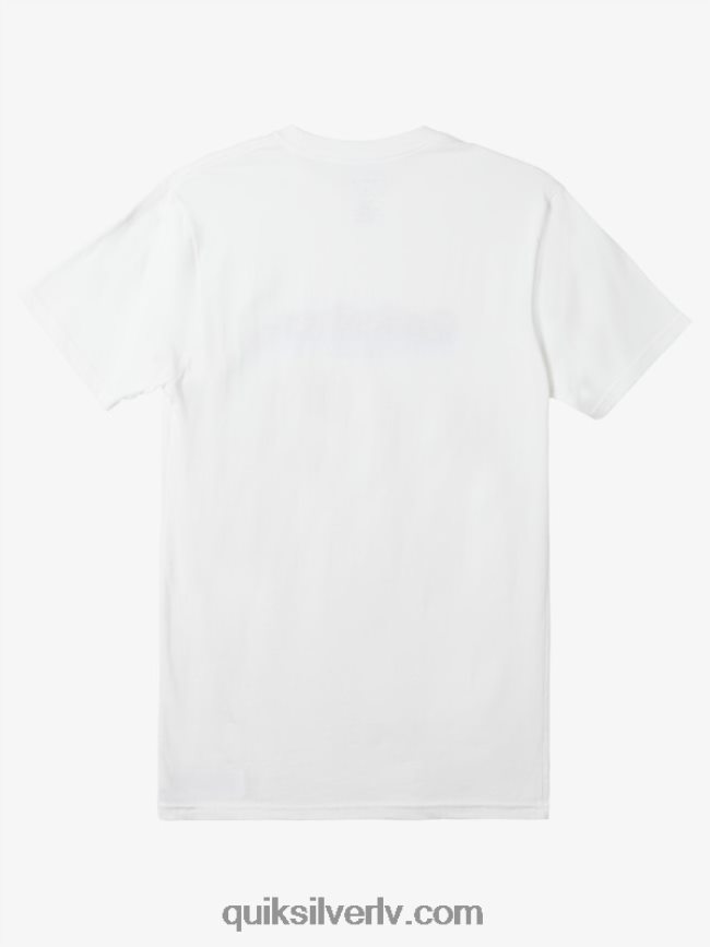 vīriešiem Quiksilver starp līnijām t-krekls balts 88064R978