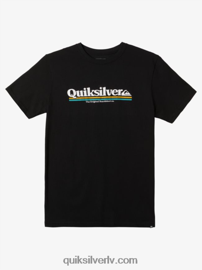vīriešiem Quiksilver starp līnijām t-krekls melns 88064R976