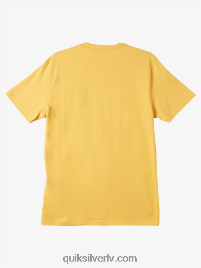 vīriešiem Quiksilver starp līnijām t-krekls spilgts zelts 88064R979