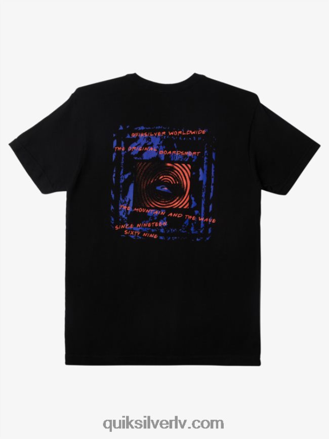 vīriešiem Quiksilver starptautiskais pasaules spēku t-krekls melns 88064R597