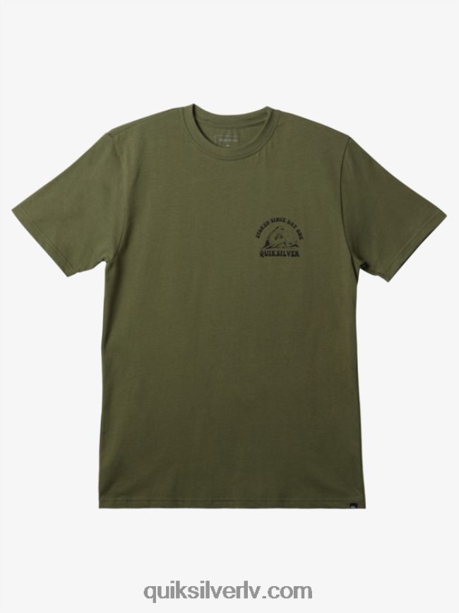 vīriešiem Quiksilver stoked kopš pirmās dienas t-krekls Četrlapu āboliņš 88064R231
