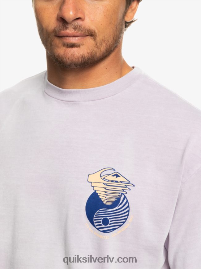 vīriešiem Quiksilver tur t-krekls pasteļa ceriņi 88064R1168