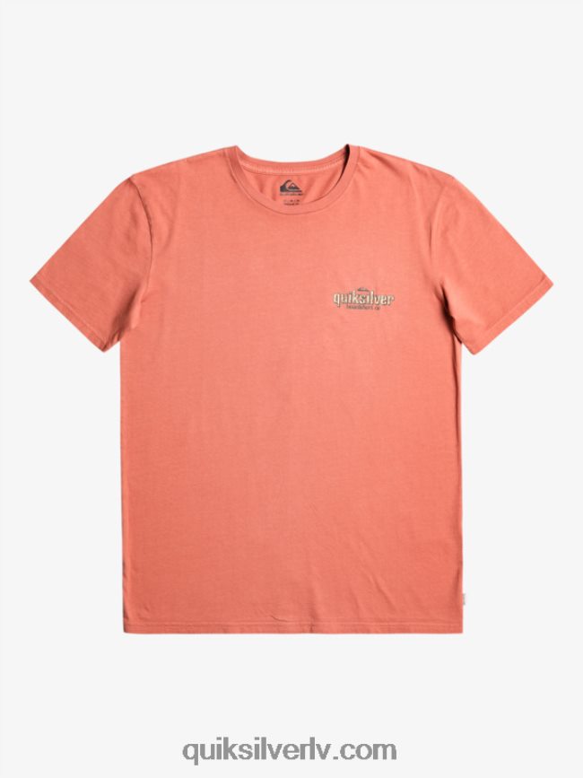 vīriešiem Quiksilver vārdu t-krekls marsala 88064R935
