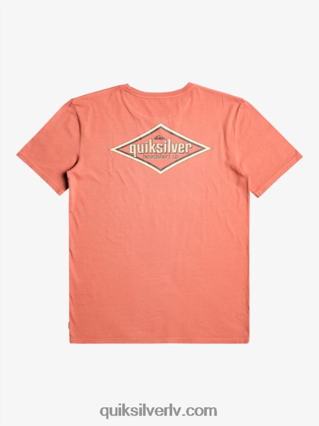 vīriešiem Quiksilver vārdu t-krekls marsala 88064R935