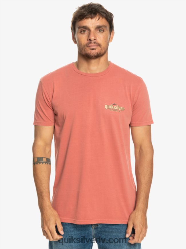 vīriešiem Quiksilver vārdu t-krekls marsala 88064R935