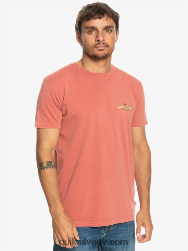 vīriešiem Quiksilver vārdu t-krekls marsala 88064R935