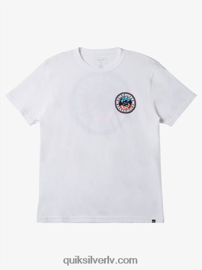 vīriešiem Quiksilver vasaras jautrības t-krekls balts 88064R469