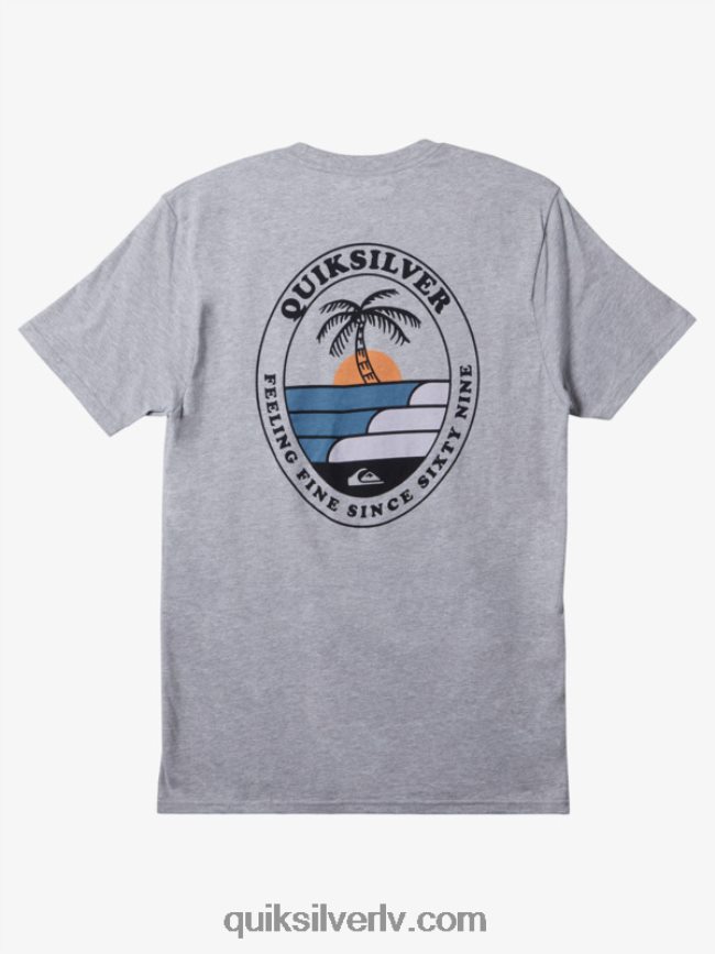 vīriešiem Quiksilver viļņojošs t-krekls atlētisks viršs 88064R185