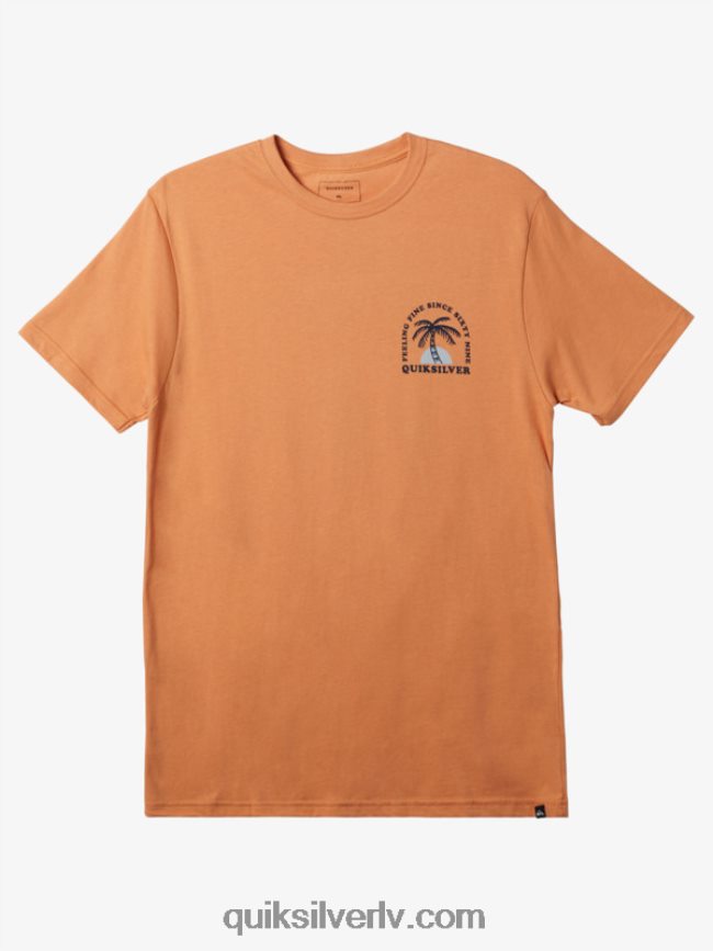 vīriešiem Quiksilver viļņojošs t-krekls vara iedegums 88064R186