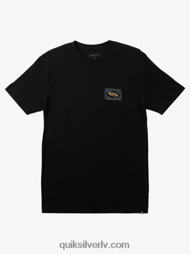 vīriešiem Quiksilver vibrējošs t-krekls melns 88064R180