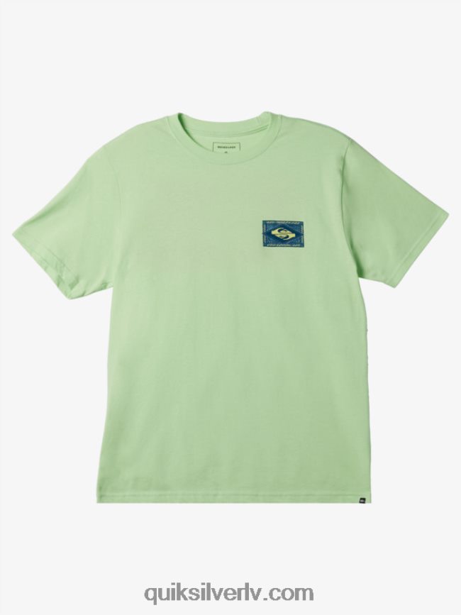 vīriešiem Quiksilver vibrējošs t-krekls paradīze zaļš 88064R178