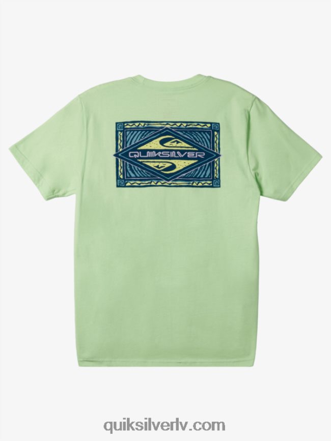 vīriešiem Quiksilver vibrējošs t-krekls paradīze zaļš 88064R178