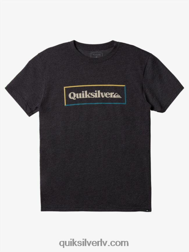 vīriešiem Quiksilver vienkāršs slēdzenes mod t-krekls ogļu virši 88064R1166