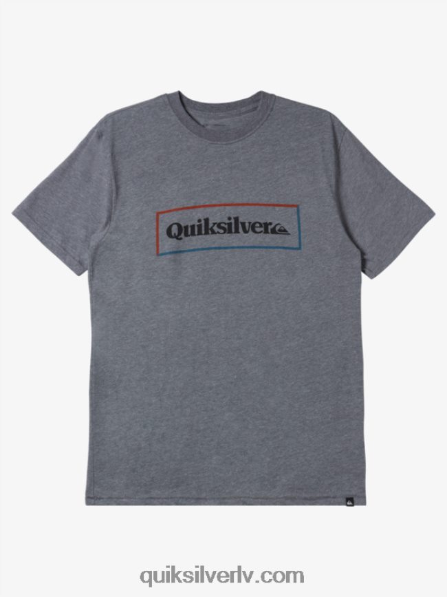 vīriešiem Quiksilver vienkāršs slēdzenes mod t-krekls vidēji pelēki virši 88064R1165