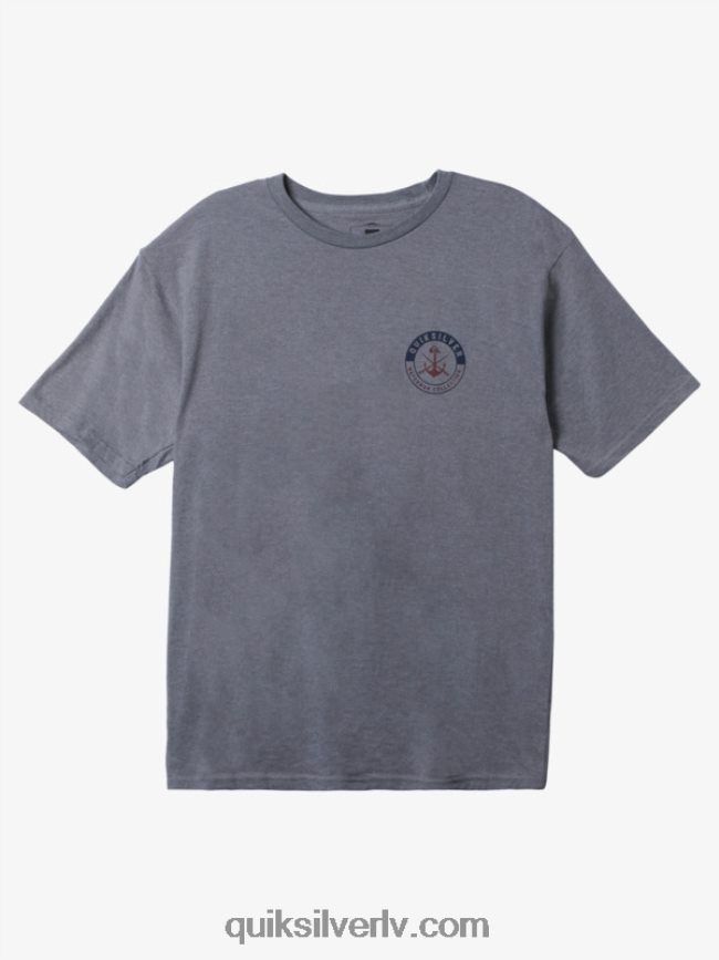 vīriešiem Quiksilver waterman carefree sessions t-krekls vidēji pelēki virši 88064R1483