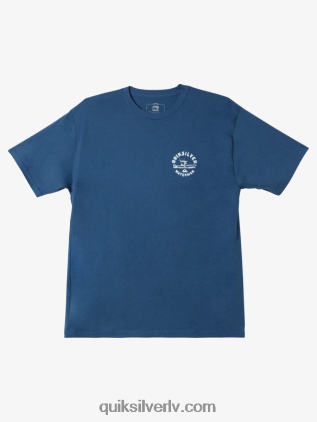 vīriešiem Quiksilver waterman qs outboarder t-krekls praporščiks zils 88064R1482