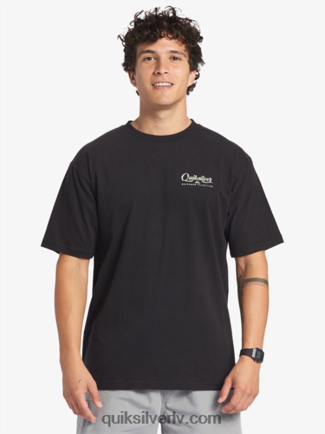 vīriešiem Quiksilver waterman undertow t-krekls melns 88064R53