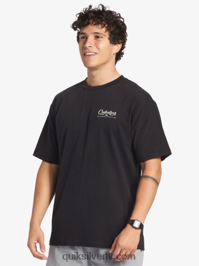 vīriešiem Quiksilver waterman undertow t-krekls melns 88064R53