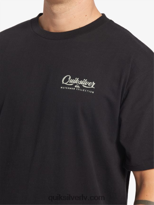 vīriešiem Quiksilver waterman undertow t-krekls melns 88064R53