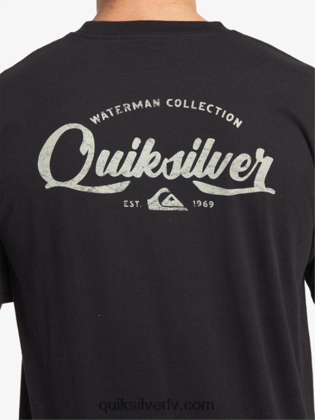 vīriešiem Quiksilver waterman undertow t-krekls melns 88064R53