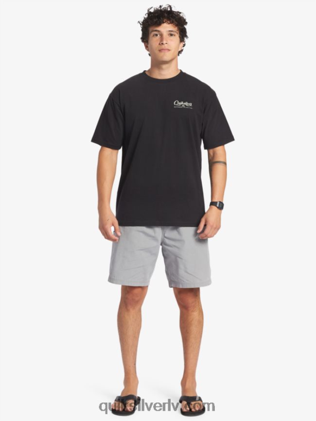 vīriešiem Quiksilver waterman undertow t-krekls melns 88064R53