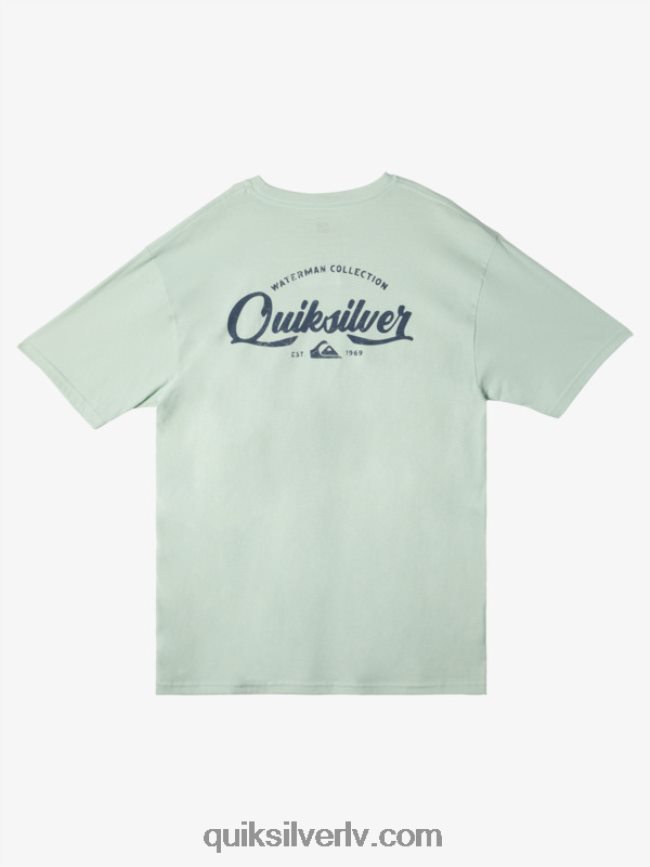vīriešiem Quiksilver waterman undertow t-krekls smalks zaļš 88064R55