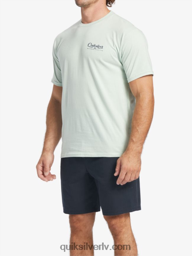 vīriešiem Quiksilver waterman undertow t-krekls smalks zaļš 88064R55