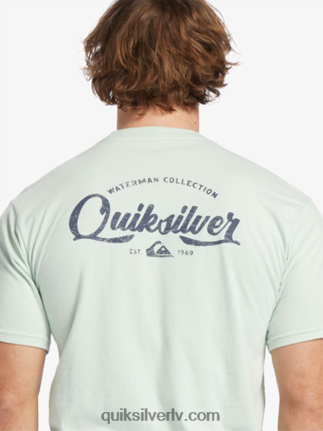vīriešiem Quiksilver waterman undertow t-krekls smalks zaļš 88064R55