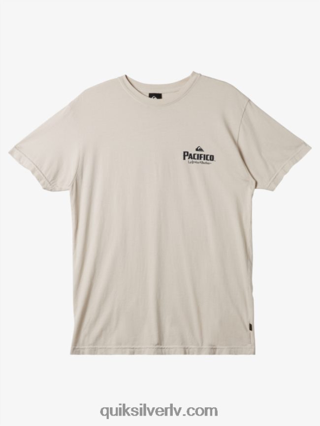 vīriešiem Quiksilver x Pacifico Scenic Vibes T-krekls akmens 88064R9