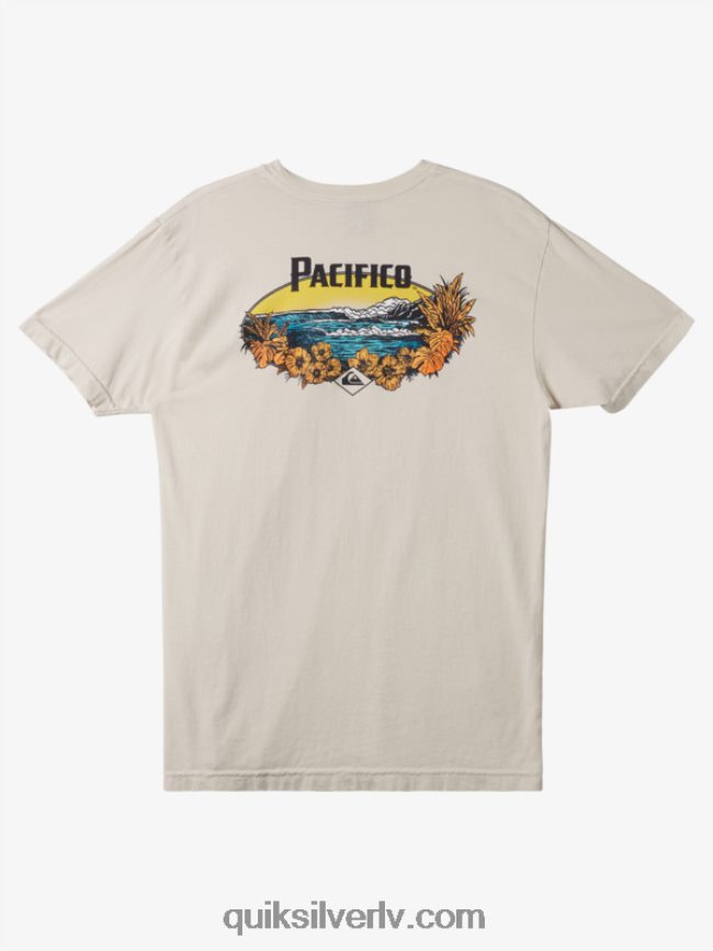 vīriešiem Quiksilver x Pacifico Scenic Vibes T-krekls akmens 88064R9