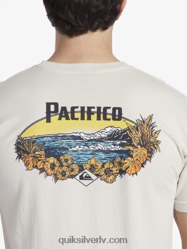 vīriešiem Quiksilver x Pacifico Scenic Vibes T-krekls akmens 88064R9