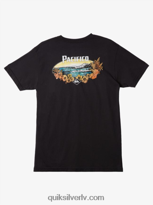 vīriešiem Quiksilver x Pacifico Scenic Vibes T-krekls asfalts 88064R10