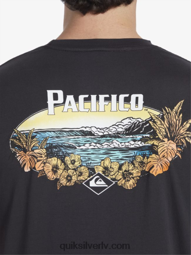 vīriešiem Quiksilver x Pacifico Scenic Vibes T-krekls asfalts 88064R10