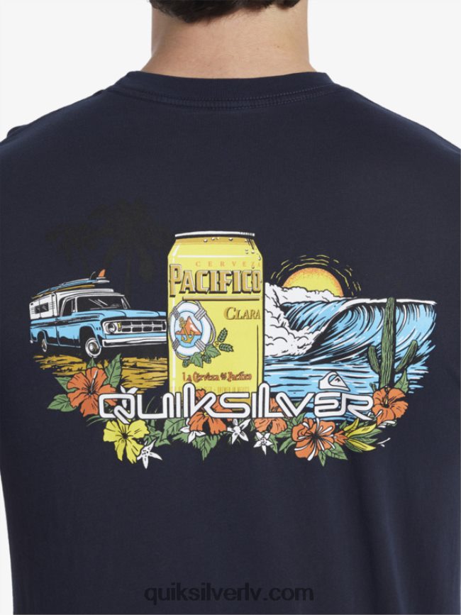 vīriešiem Quiksilver x Pacifico lockup t-krekls jūras žakete 88064R1