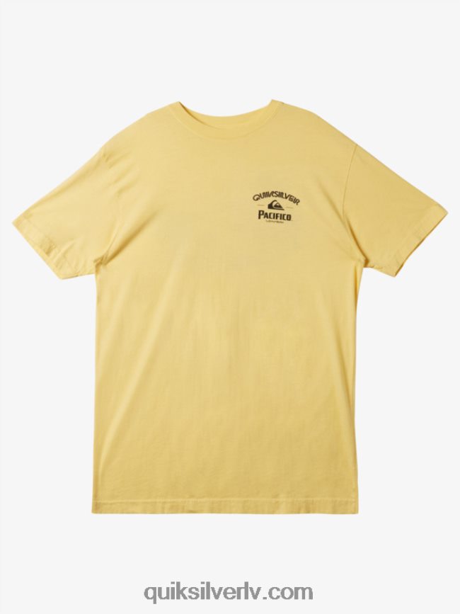 vīriešiem Quiksilver x Pacifico lockup t-krekls zelts 88064R2