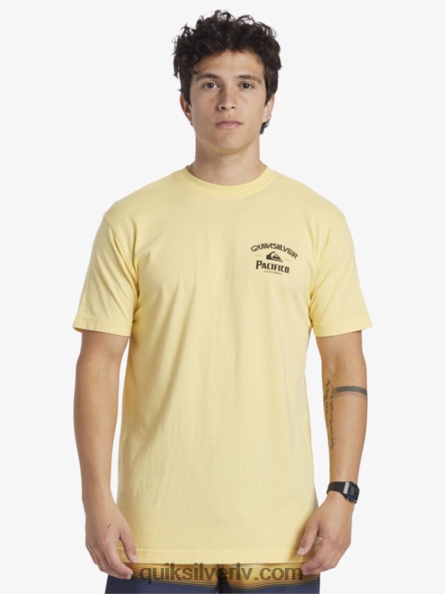 vīriešiem Quiksilver x Pacifico lockup t-krekls zelts 88064R2